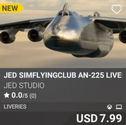 JED simFlyingClub An-225 Liveries by JED Studio. USD 7.99