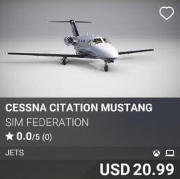 Cessna Citation Mustang by Sim Federation. USD 20.99