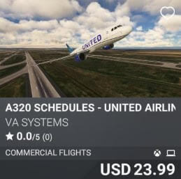 A320 Schedules - United Airlines - Vol 2 by VA SYSTEMS. USD 23.99