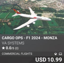 Cargo Ops - F1 2024 - Monza by VA SYSTEMS. USD 10.99