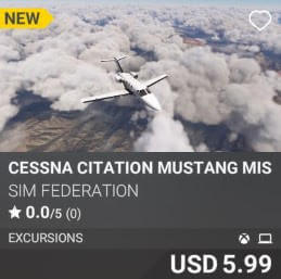 Cessna Citation Mustang Missions by sim federation. USD 5.99