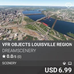 VFR Objects Louisville Region by DreamScenery. USD 6.99