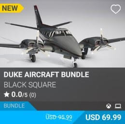 Duke Aircraft Bundle by Black Square. USD 69.99