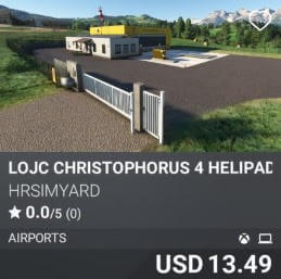 LOJC Christophorus 4 Helipad by HRSimYard. USD 13.49