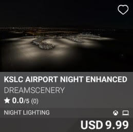 KSLC Airport Night Enhanced by DreamScenery. USD 9.99