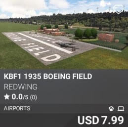 KBF1 1935 Boeing Field by REDWING. USD 7.99