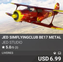 JED simFlyingClub BE17 Metal Liveries by JED Studio. USD 6.99