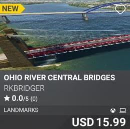 Ohio River Central Bridges by rkbridger. USD 15.99