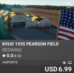 KVUO 1935 Pearson Field by REDWING. USD 6.99