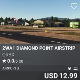 2WA1 Diamond Point Airstrip by Orbx. USD 12.99