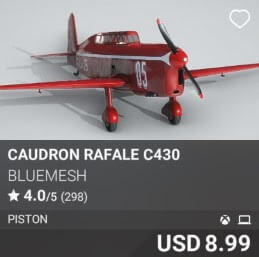 Caudron Rafale C430 by Bluemesh. USD 8.99