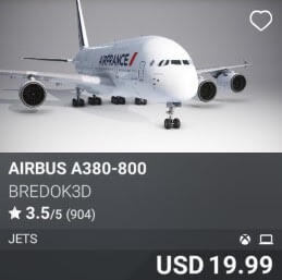 Airbus A380-800 by Bredok3d. USD 19.99