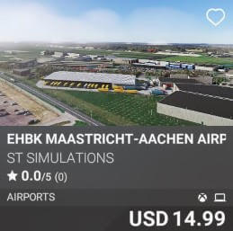 EHBK Maastricht-Aachen Airport by ST Simulations. USD 14.99