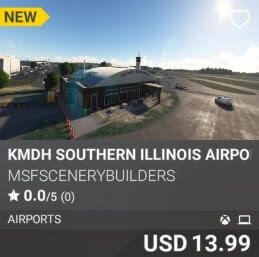 KMDH Southern Illinois Airport by msfscenerybuilders. USD 13.99