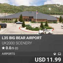 L35 Big Bear Airport by UK2000 Scenery. USD 11.99