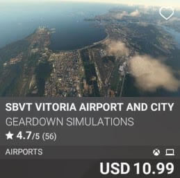 SBVT Vitoria Airport and City Update by GearDown Simulations. USD 10.99