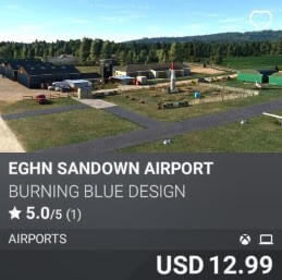 EGHN Sandown Airport by Burning Blue Design. USD 12.99