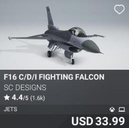 F16 C/D/I Fighting Falcon by SC Designs. USD 33.99