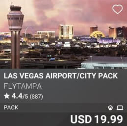 Las Vegas Airport/City Pack by FlyTampa. USD 19.99