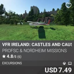 VFR Ireland: Castles and Causeways by ProfSC & Nordheim Missions. USD 7.49