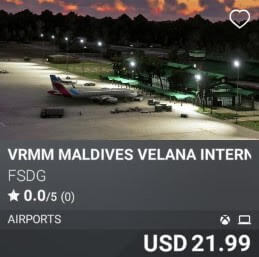 VRMM Maldives Velana International Airport by FSDG. USD 21.99