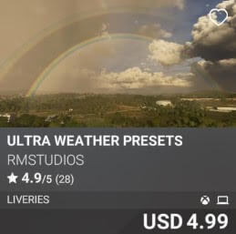 ULTRA WEATHER PRESETS by RMSTUDIOS. USD 4.99