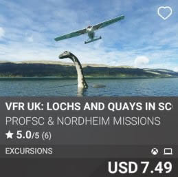 VFR UK: Lochs and Quays in Scotland by ProfSC & Nordheim Missions. USD 7.49