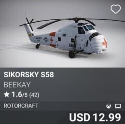 Sikorsky S58 by BeeKay. USD 12.99