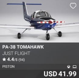 PA-38 Tomahawk by Just Flight. USD 41.99