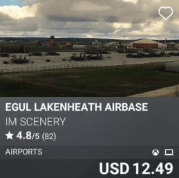 EGUL Lakenheath Airbase by IM Scenery. USD 12.49