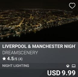 Liverpool & Manchester Night Enhanced by DreamScenery. USD 9.99