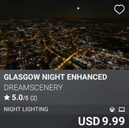 Glasgow Night Enhanced by Dreamscenery. USD 9.99