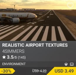 Realistic Airport Textures by 4SIMMERS. USD 4.99 (on sale for 3.49)