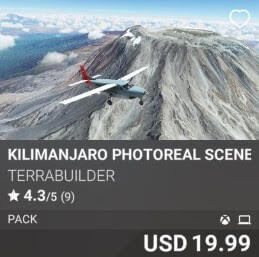 Kilimanjaro PhotoReal Scenery by TerraBuilder. USD 19.99