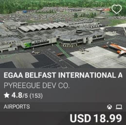 EGAA Belfast International Airport by PYREEGUE DEV Co. USD 18.99