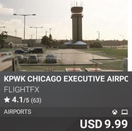 KPWK Chicago Executive Airport by FlightFX. USD 9.99