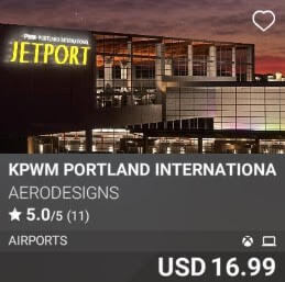 KPWM Portland International Jetport by AeroDesigns. USD 16.99