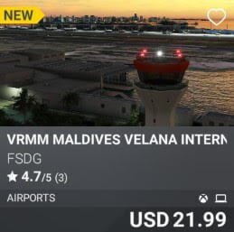 VRMM Maldives Velana International Airport by FSDG. USD 21.99