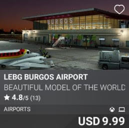 LEBG Burgos Airport by Beautiful Model of the World. USD 9.99