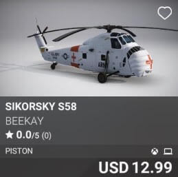 Sikorsky S58 by BeeKay. USD 12.99