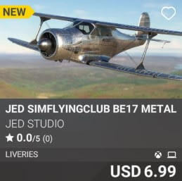 JED simFlyingClub BE17 Metal Liveries by JED Studio. USD 6.99