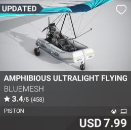 Amphibious Ultralight Flying Boat by BlueMesh. USD 7.99