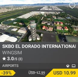 SKBO El Dorado International Airport by WINGSIM. USD 17.99 (on sale for 10.99)