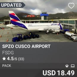 SPZO Cusco Airport by FSDG. USD 18.49