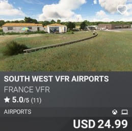 South West VFR Airports by France VFR. USD 24.99