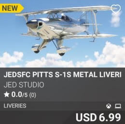 JEDSFC Pitts S-1S Metal Liveries by JED Studio. USD 6.99