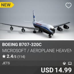 Boeing B707-320C Microsoft and Aeroplane Heaven USD 14.99