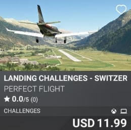 Landing Challenges - Switzerland by Perfect Flight. USD 11.99