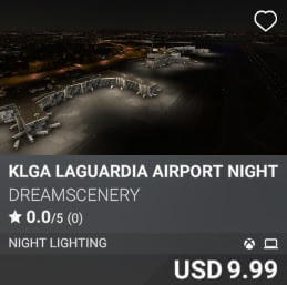 KLGA Laguardia Airport Night Dreamscenery USD 9.99