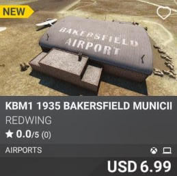 KBM1 1935 BAKERSFIELD MUNICIPAL AIRPORT by Redwing. USD 6.99